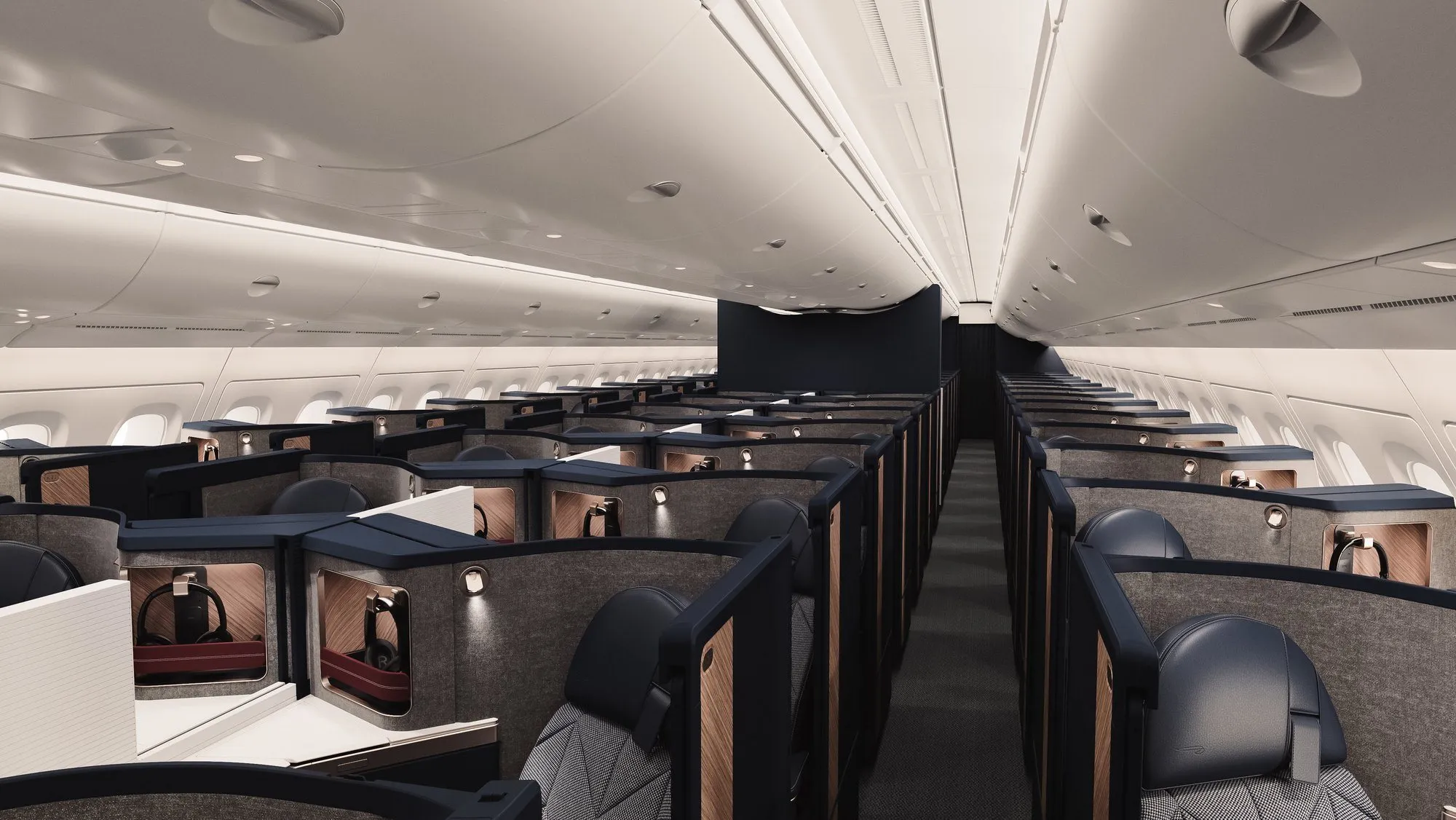 The Club cabin on BA's refitted A380 upper deck