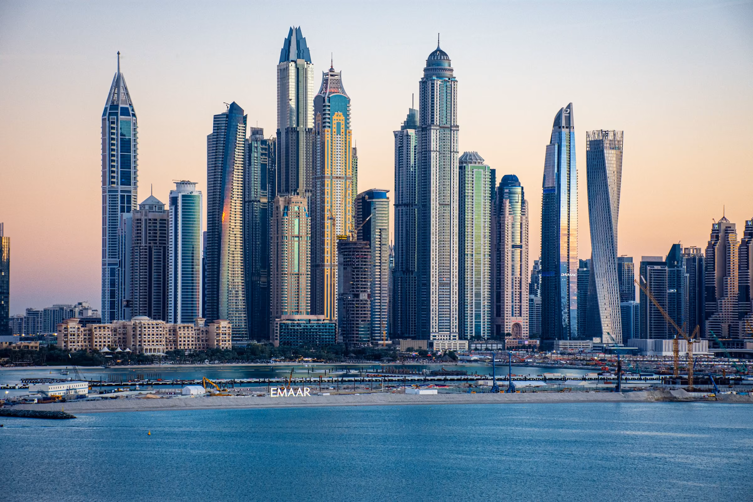 The Dubai Marina skyline