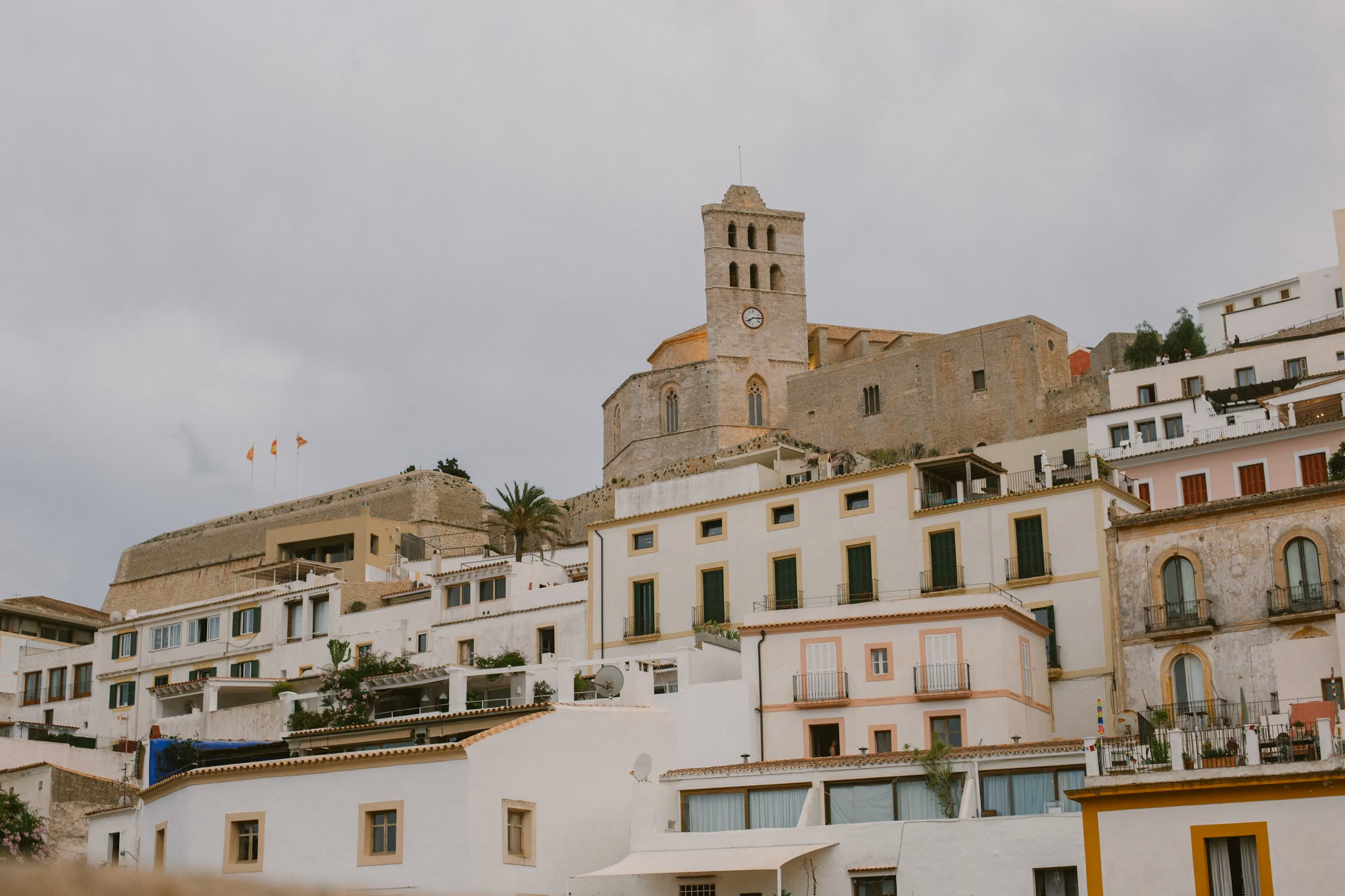 Ibiza's Dalt Vila old town above the harbour