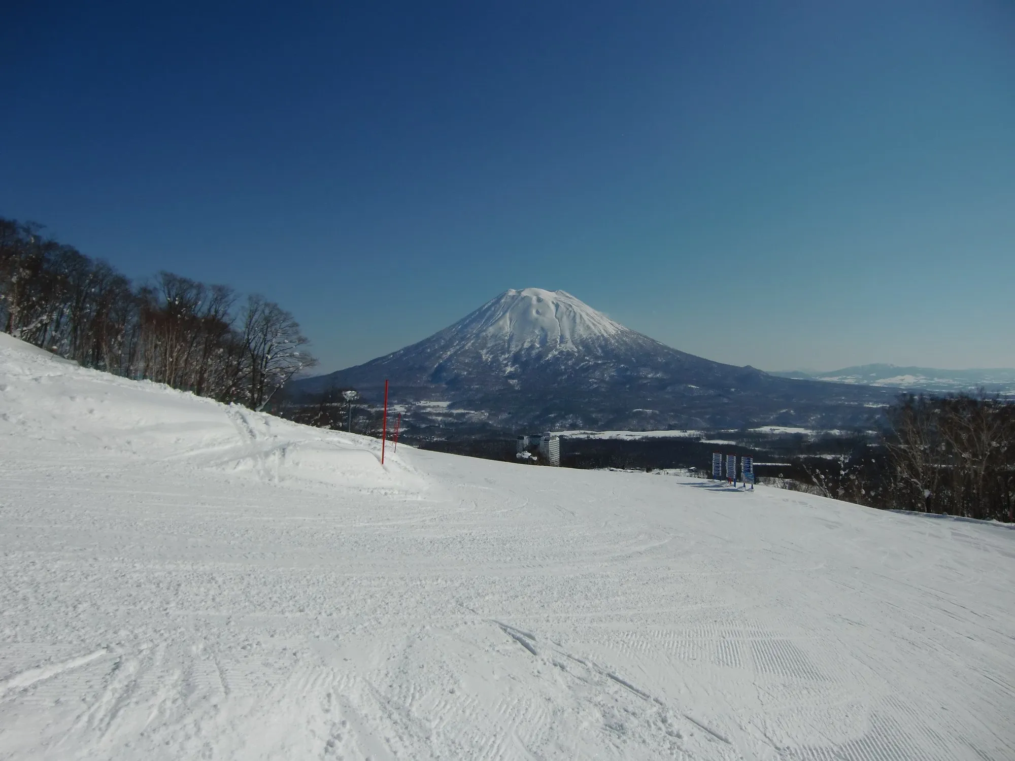 Mount Yotei from the Namara slope in Niseko Village
