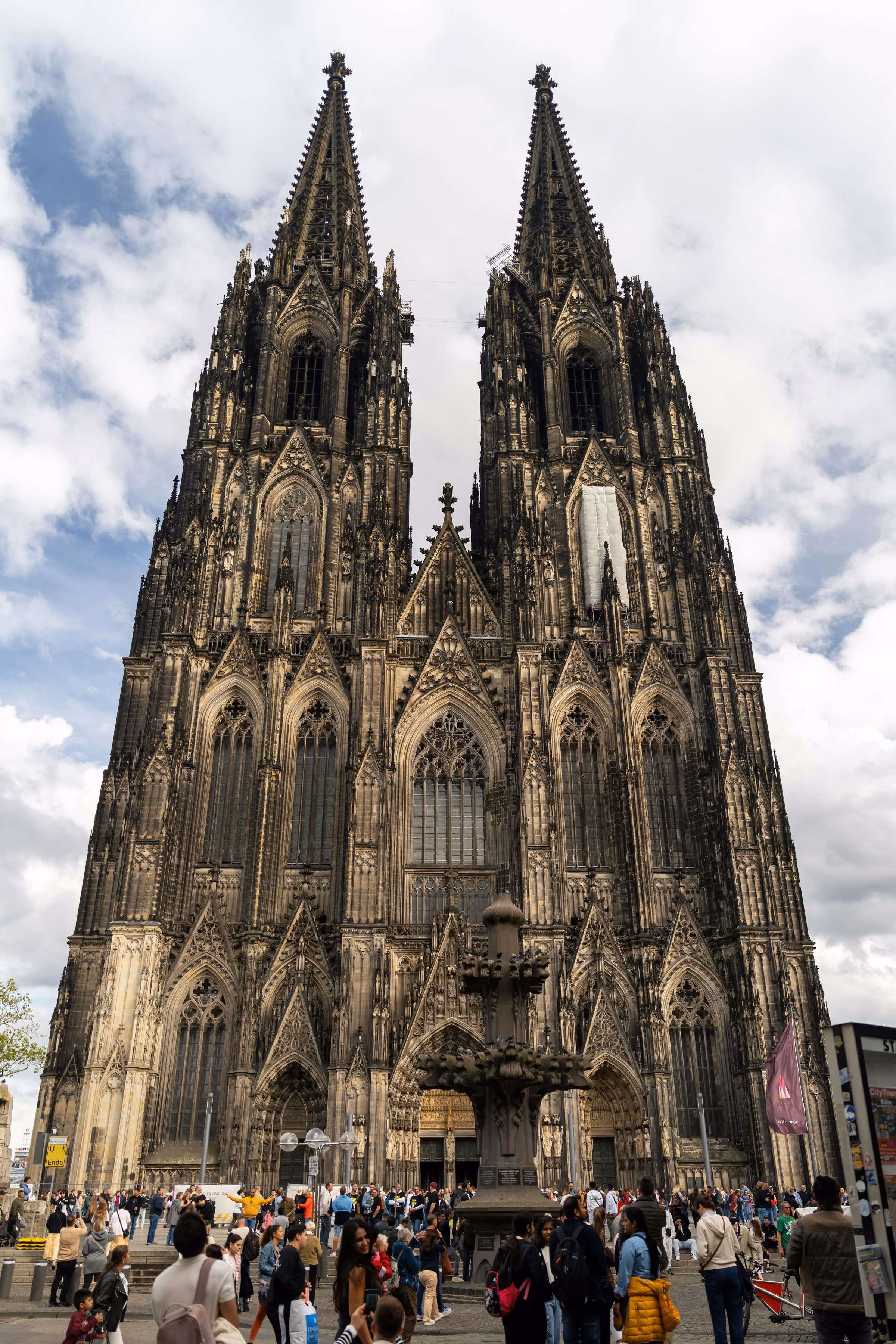 The twin spires of Cologne Cathedral