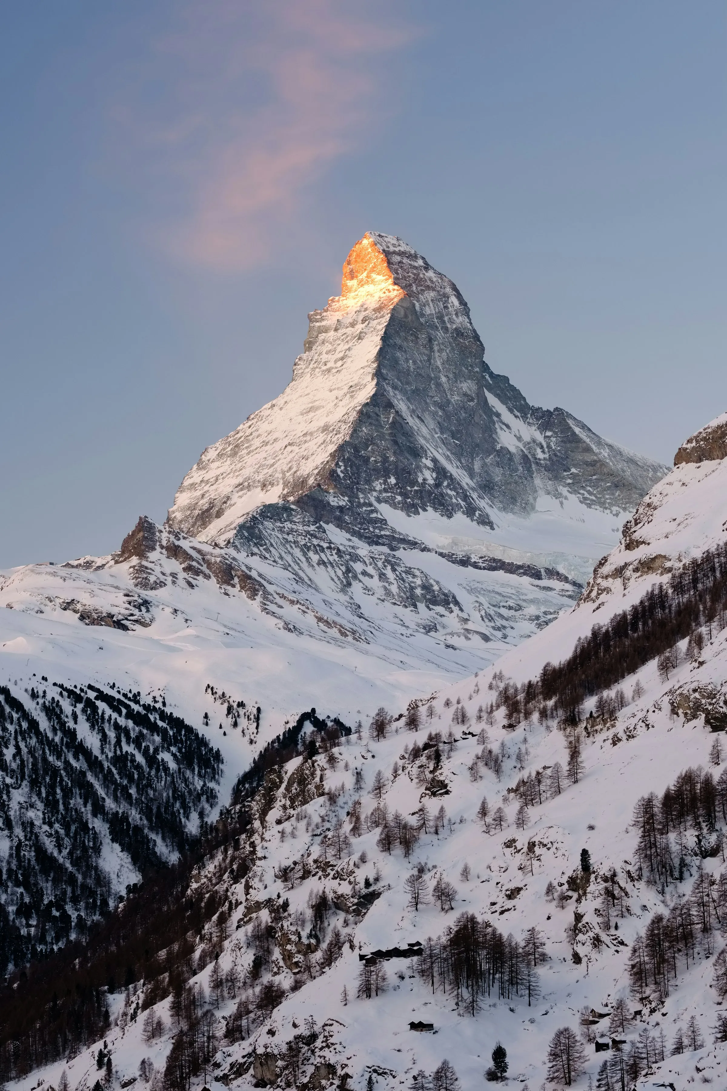 Near CERVO Mountain Resort: The Matterhorn above Zermatt